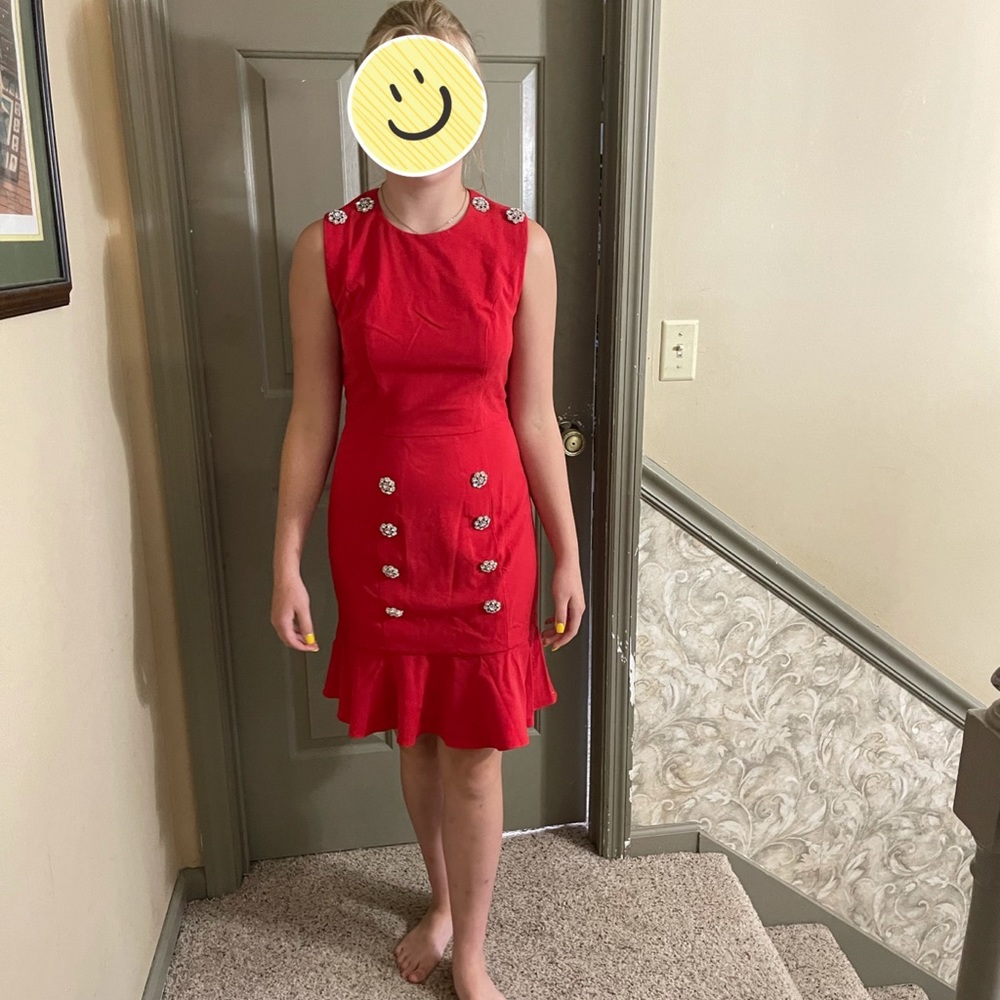 Cute sailor dress with buttons